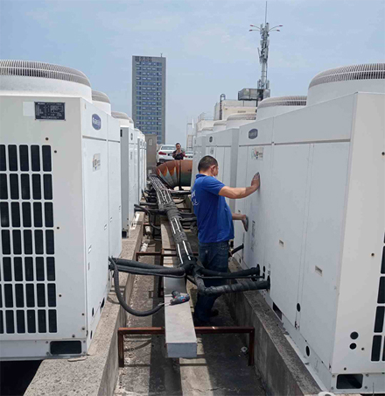 海兴中央空调制热和不制冷系统维修方法